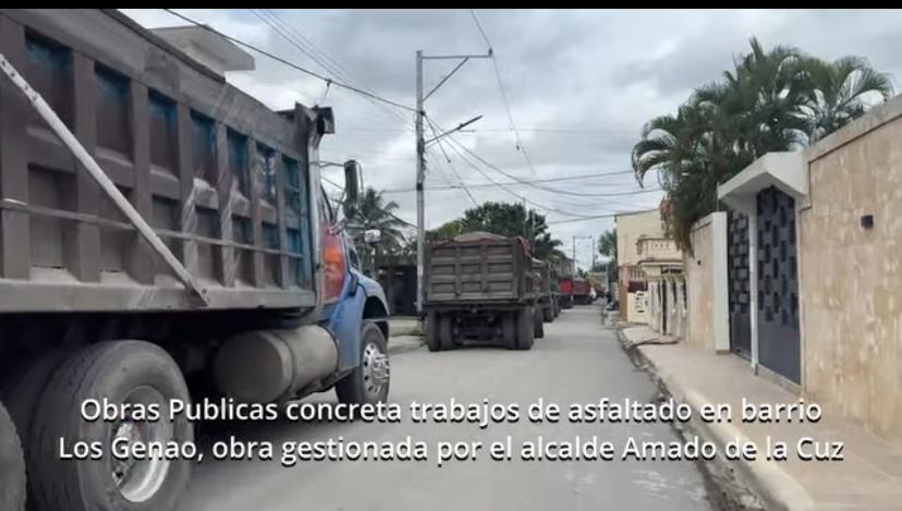 Asfaltado del Barrio Los Genao